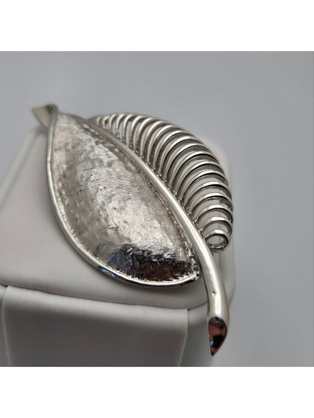Leaf Silver Marcel Boucher 5159 Brooch 50'-60' Designer Statement Estate